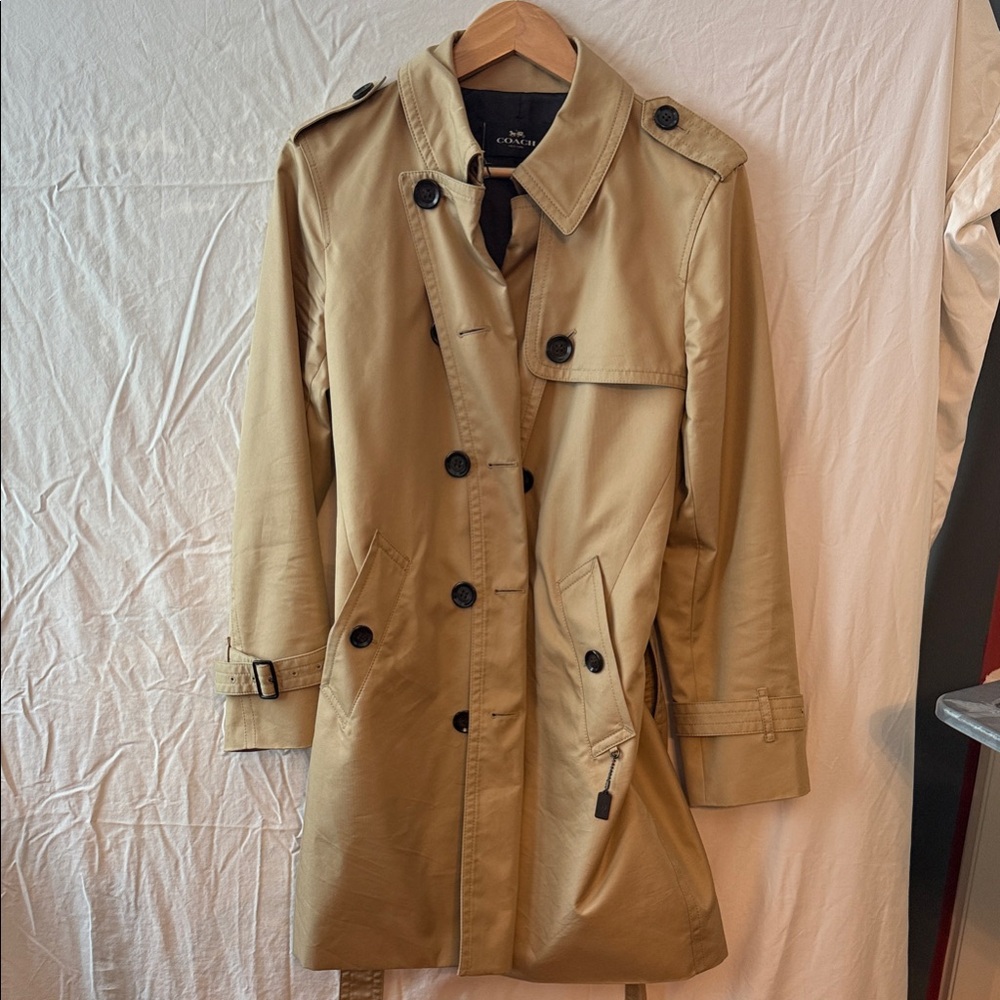 Coach Classic Beige Trench Coat